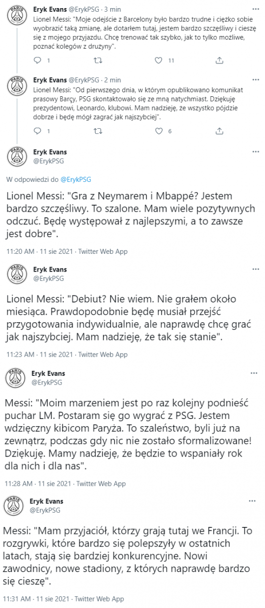 SŁOWA Messiego z POWITALNEJ KONFERENCJI w barwach PSG!